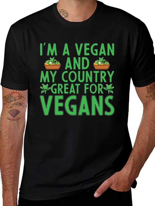 Vegan Country T-Shirt - Black Cotton Blend Tee