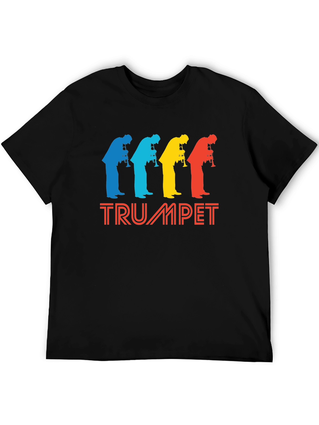 Retro Trumpet Player Graphic Tee - Musicians Style!