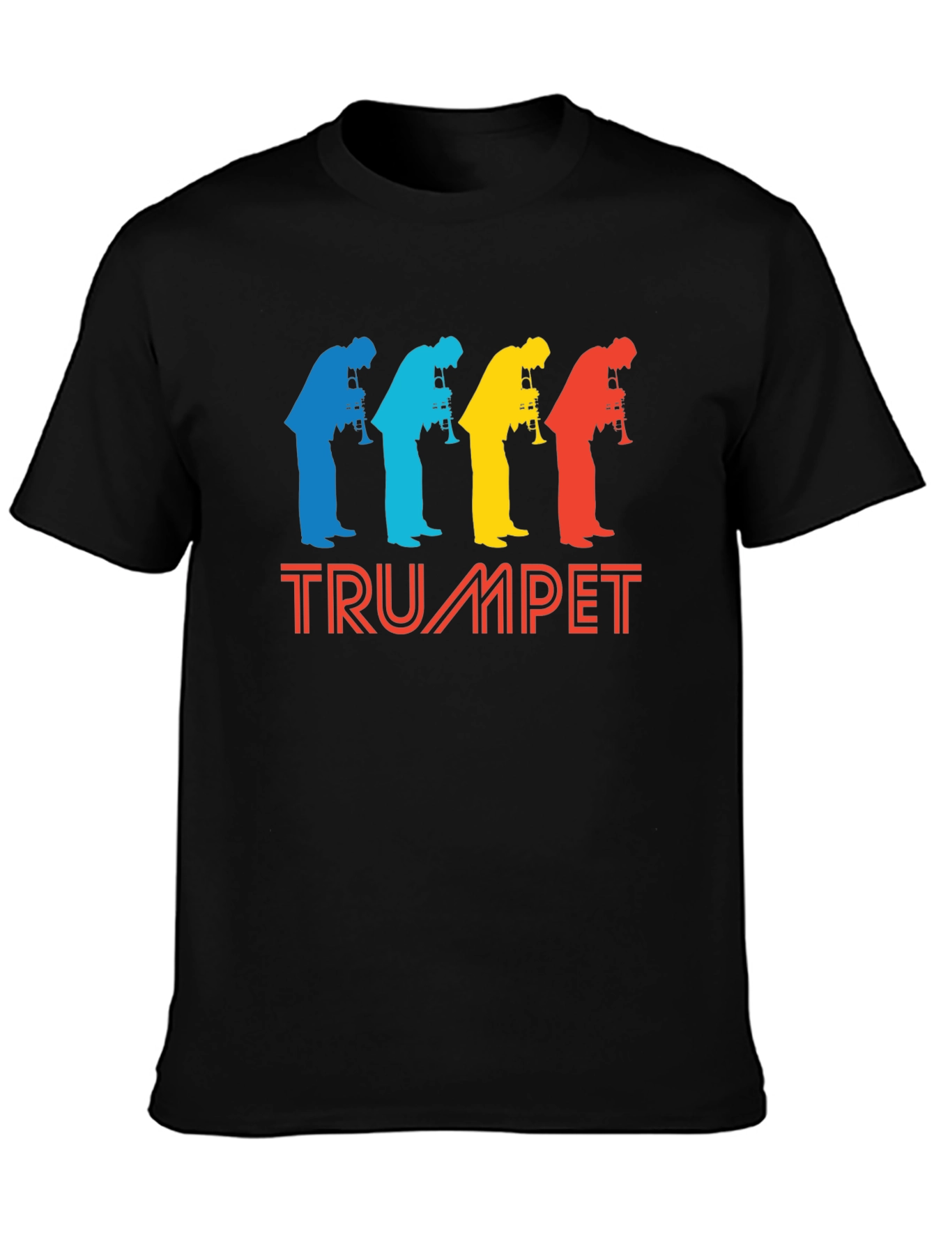 Retro Trumpet Player Graphic Tee - Musicians Style!