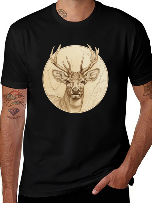 Deer Graphic Tee - Stylish Nature Inspired Design