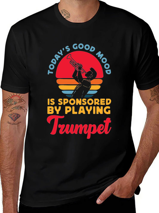 Todays Good Mood Trumpet Player Graphic T-Shirt