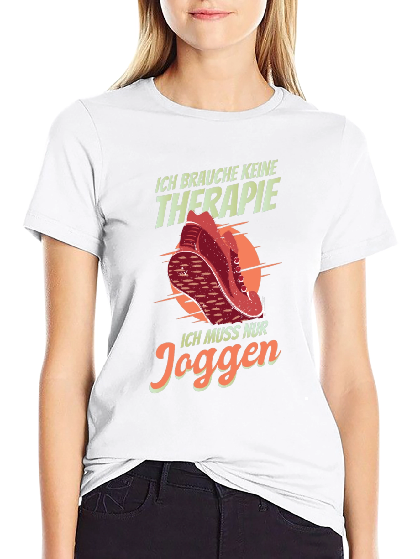 Running Therapy Graphic Tee - Jogging T-Shirt