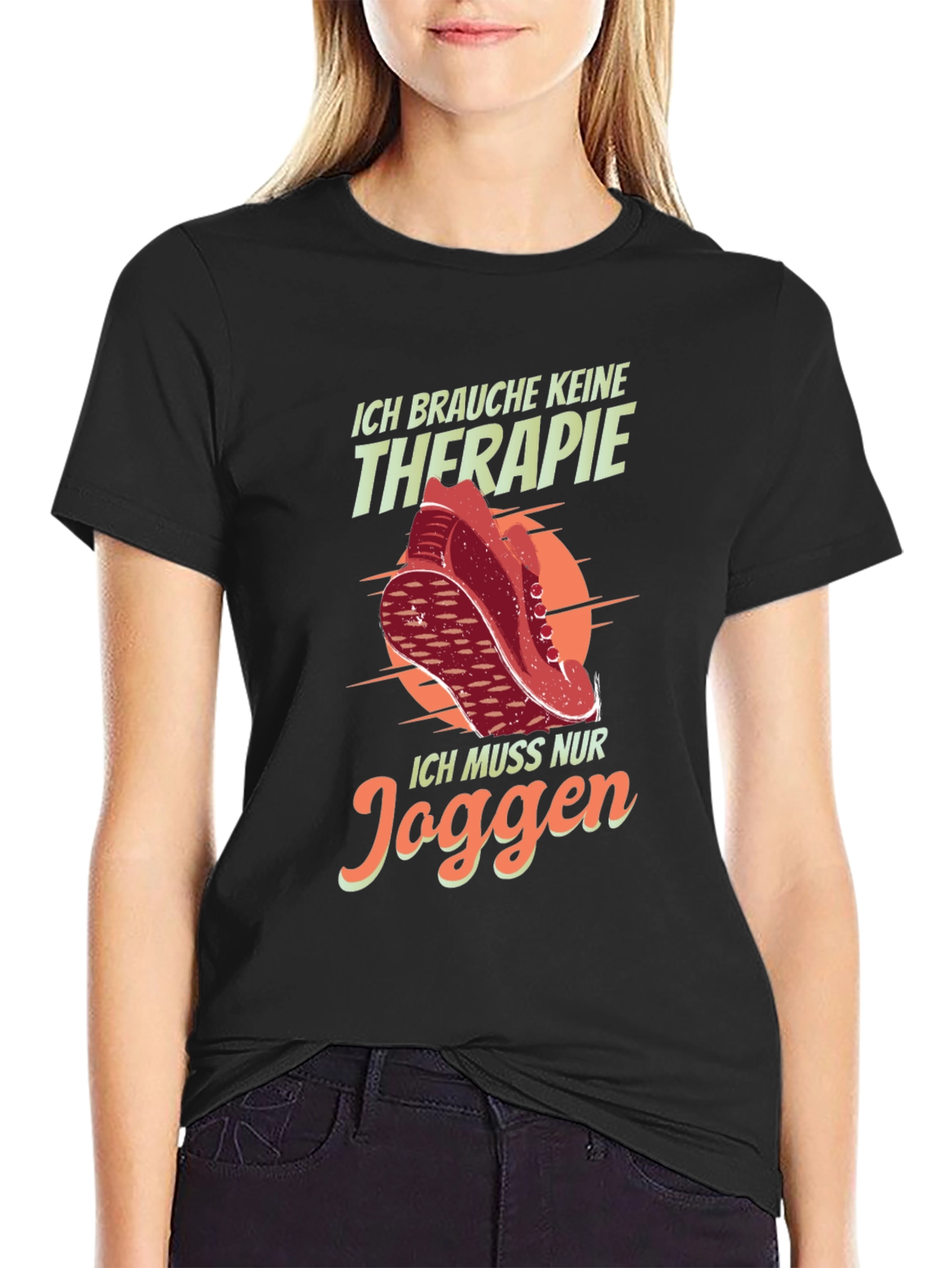 Running Therapy Graphic Tee - Jogging T-Shirt