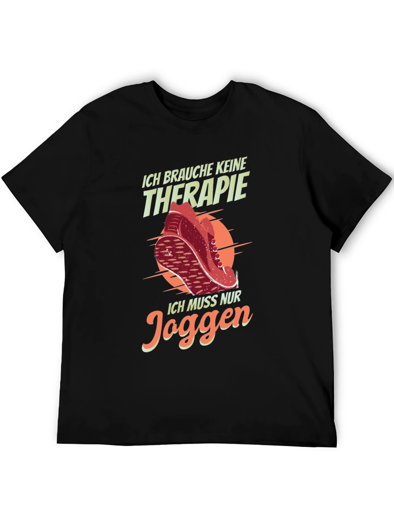 Running Therapy Graphic Tee - Jogging T-Shirt