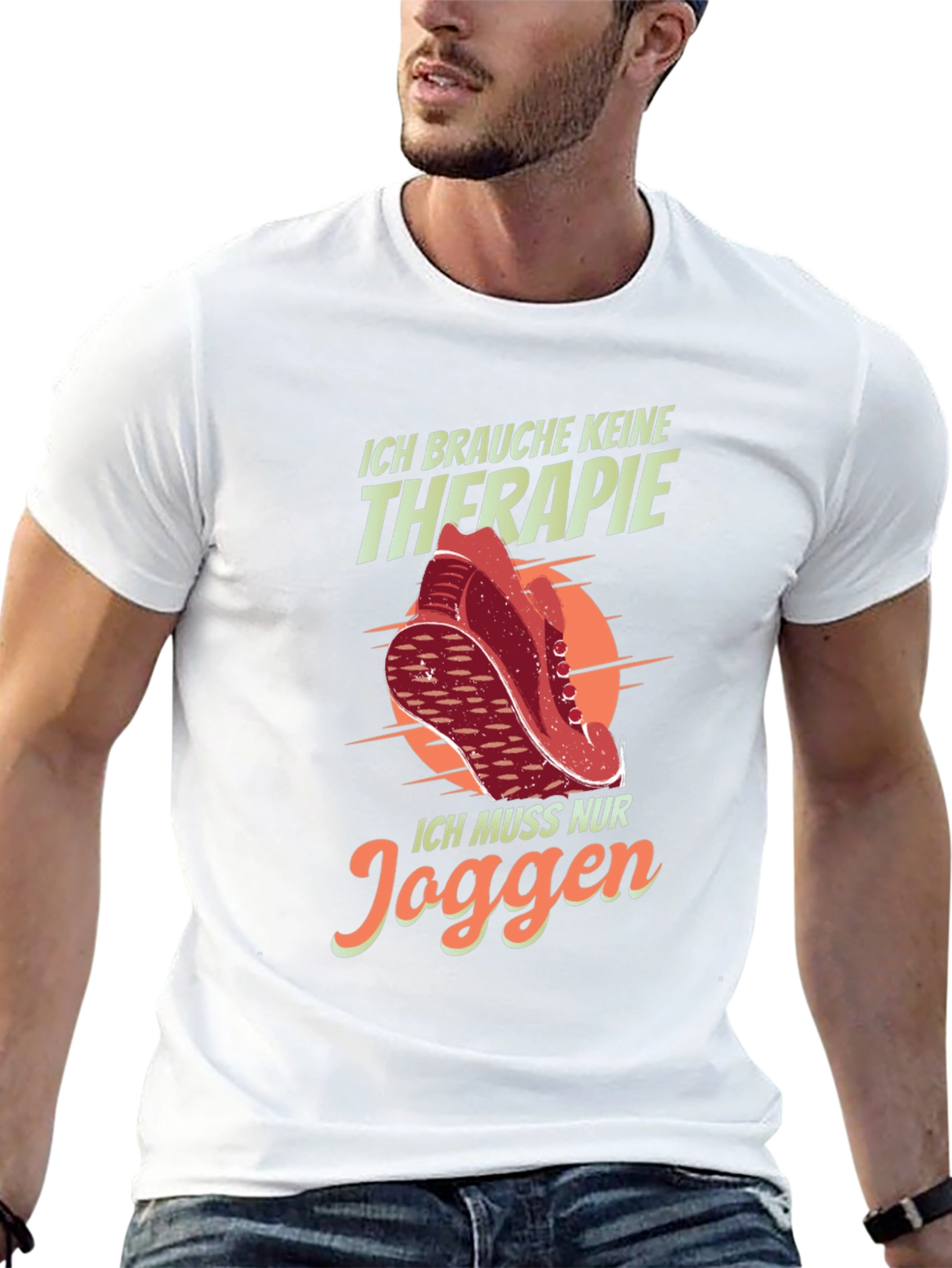 Running Therapy Graphic Tee - Jogging T-Shirt