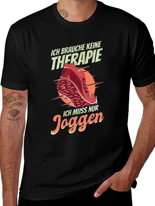 Running Therapy Graphic Tee - Jogging T-Shirt