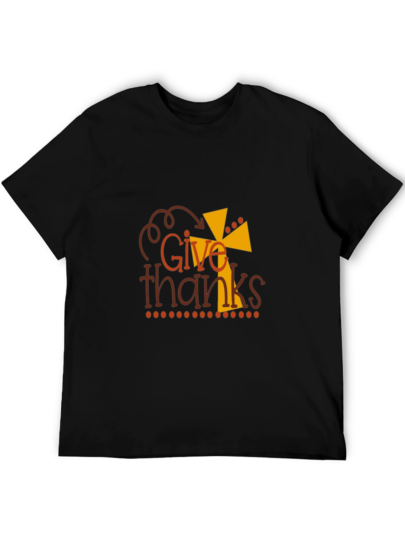 Give Thanks Graphic Tee - Thanksgiving Apparel