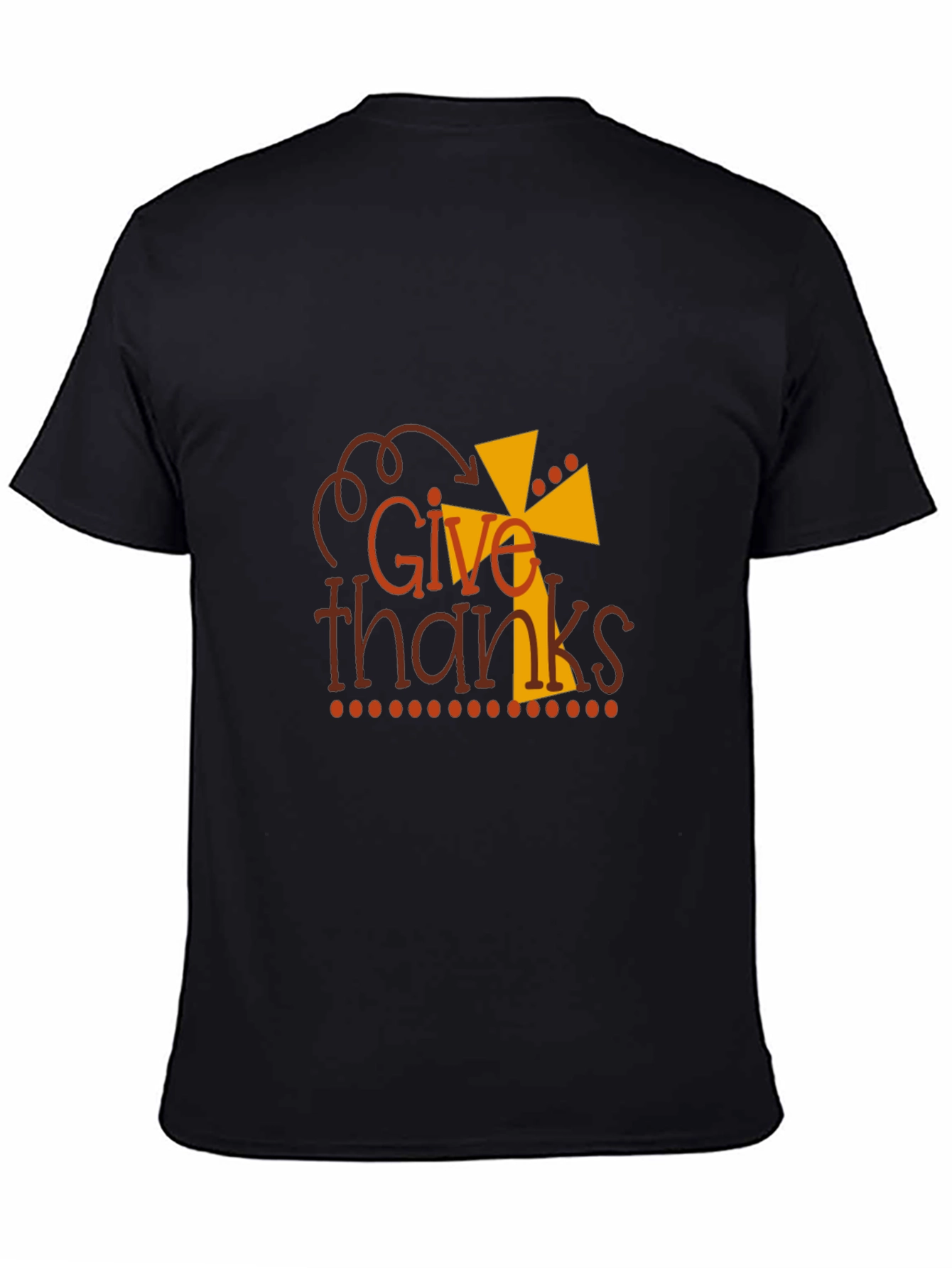 Give Thanks Graphic Tee - Thanksgiving Apparel