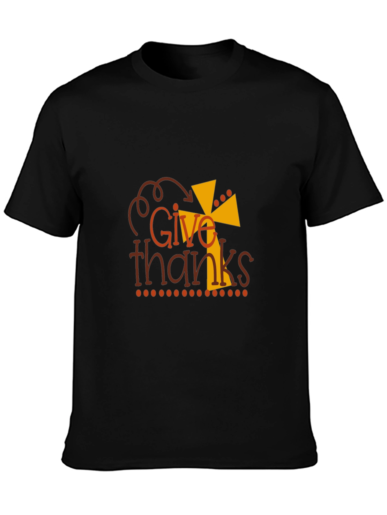 Give Thanks Graphic Tee - Thanksgiving Apparel
