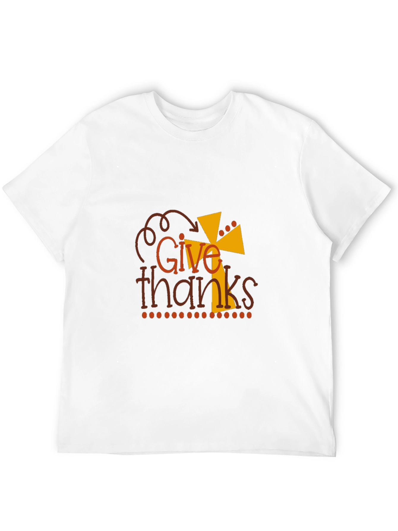 Give Thanks Graphic Tee - Thanksgiving Apparel