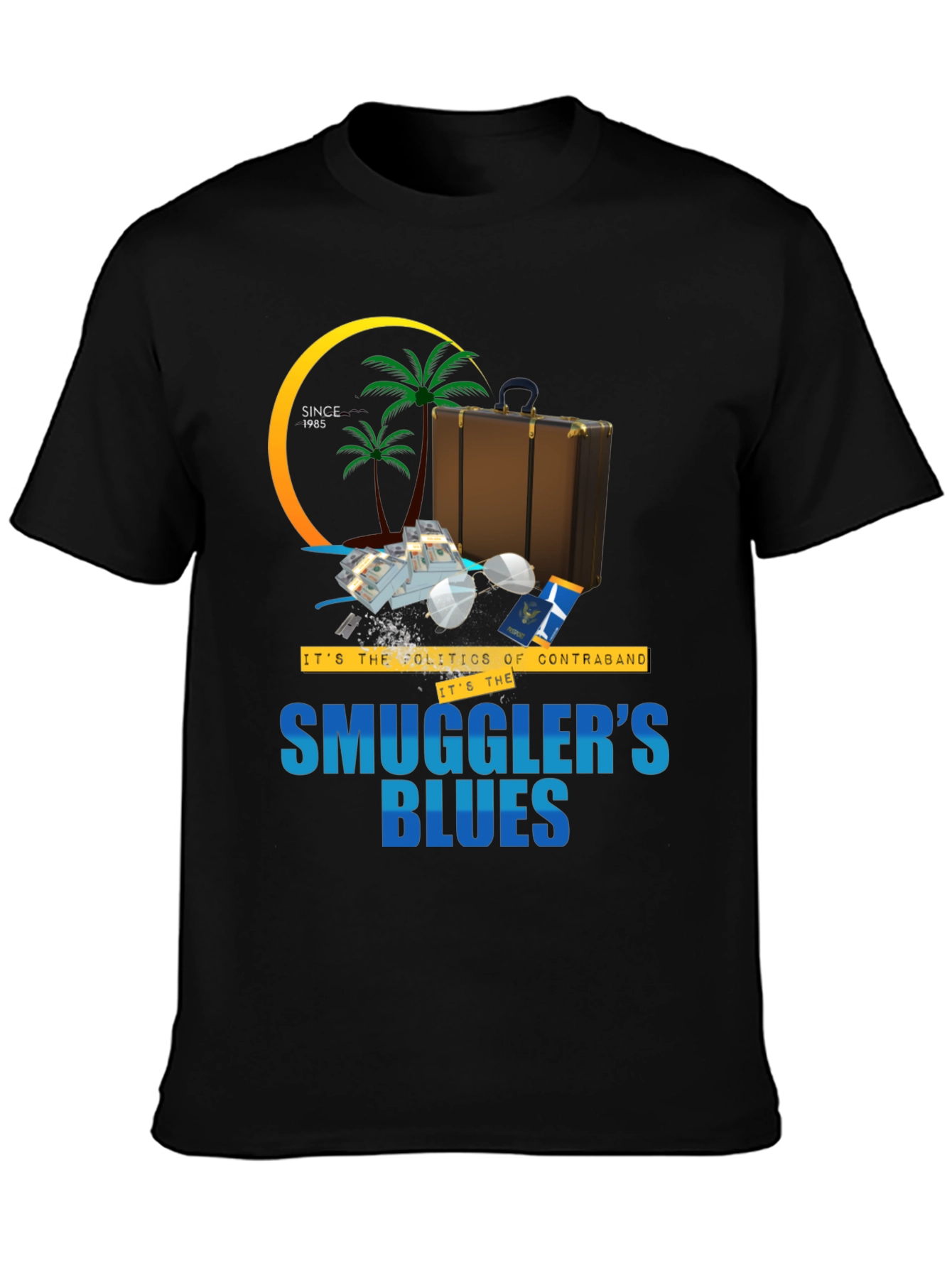 Smugglers Blues T-Shirt - Tropical Contraband Tee