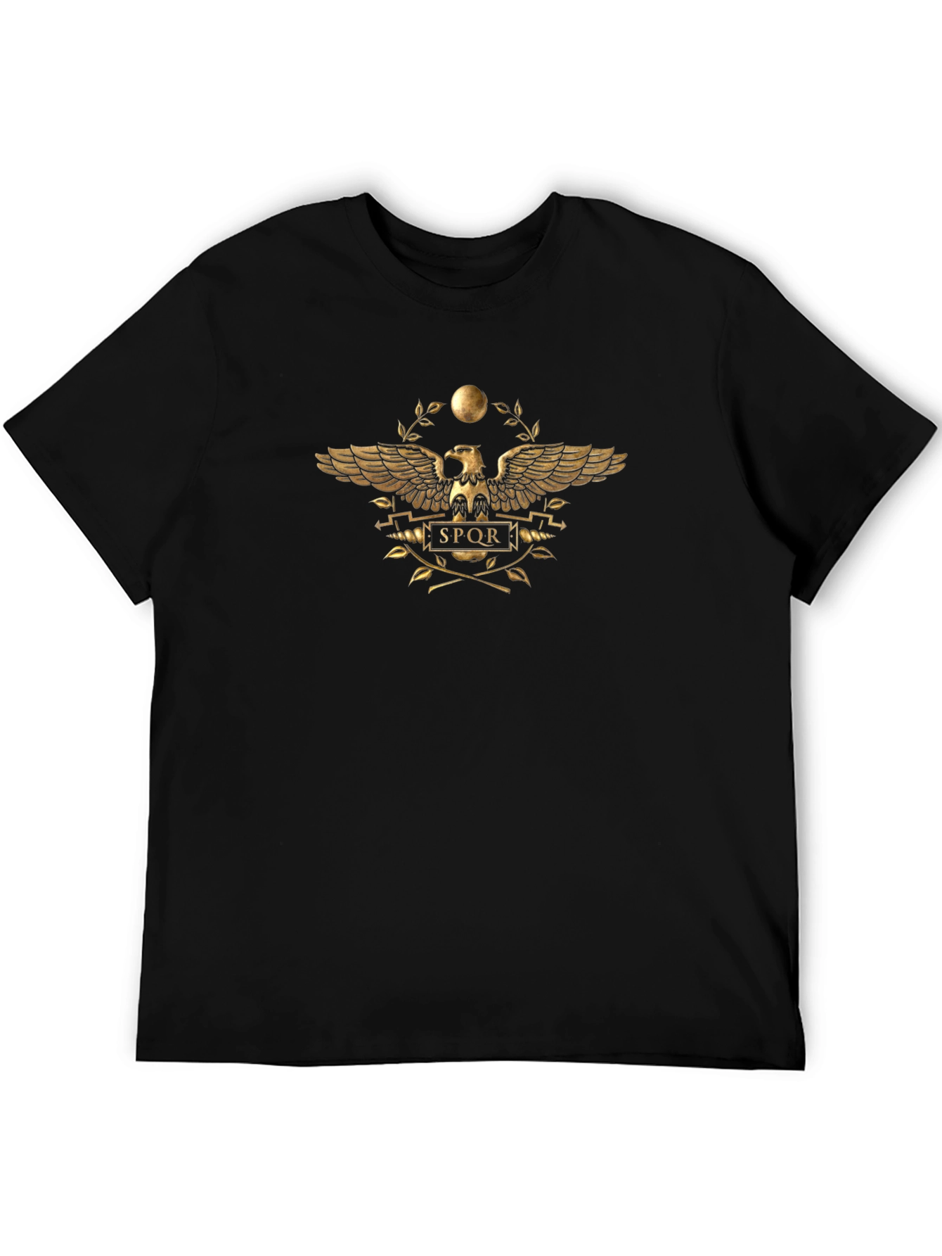 Roman Eagle SPQR Black T-Shirt