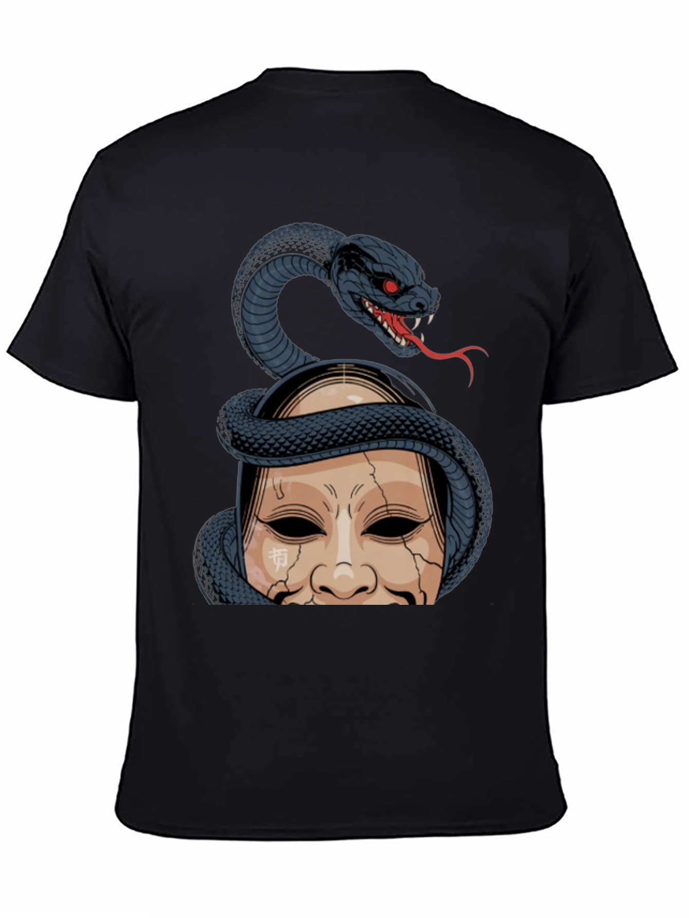 Snake and Mask Graphic T-Shirt