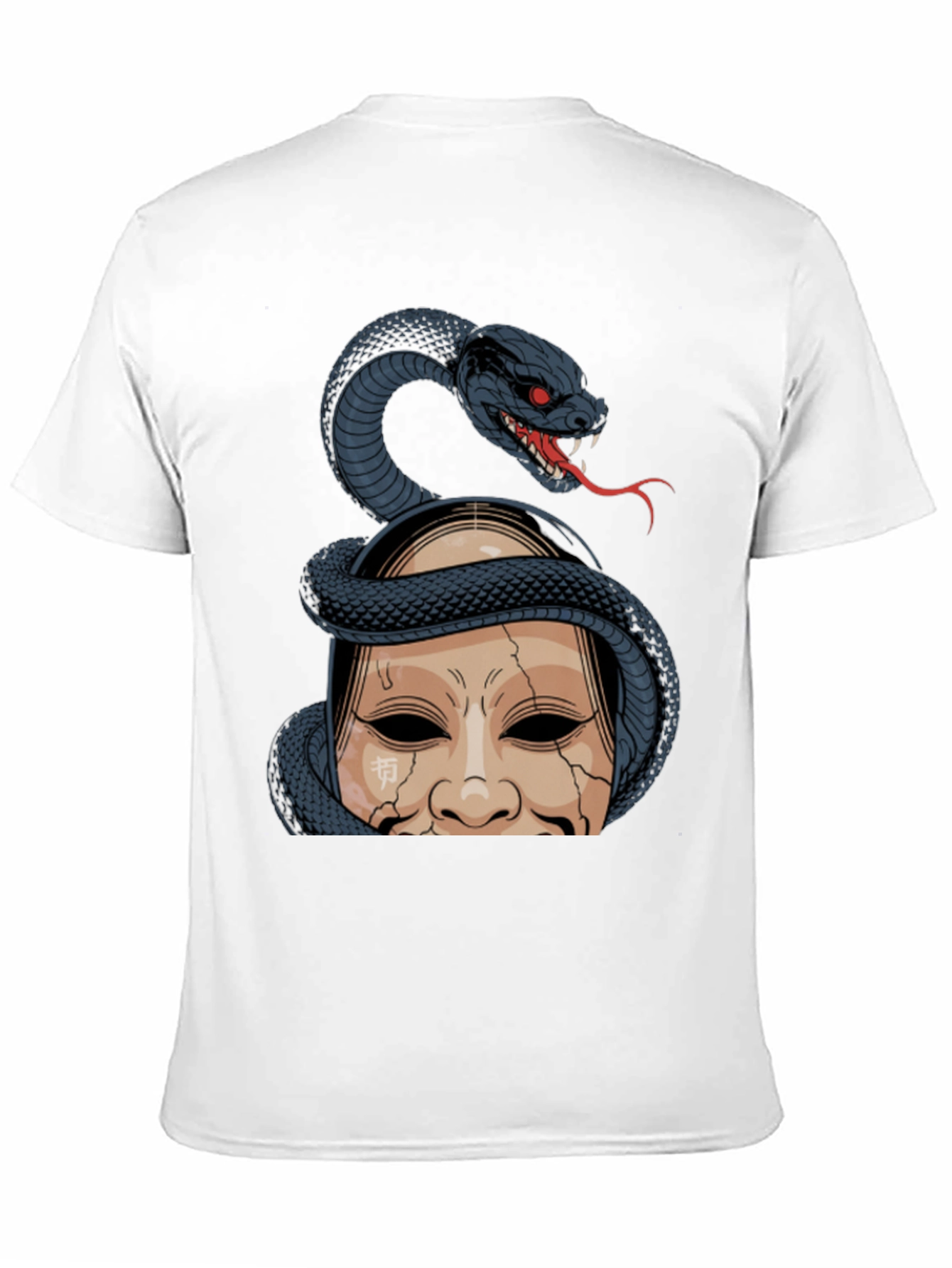 Snake and Mask Graphic T-Shirt