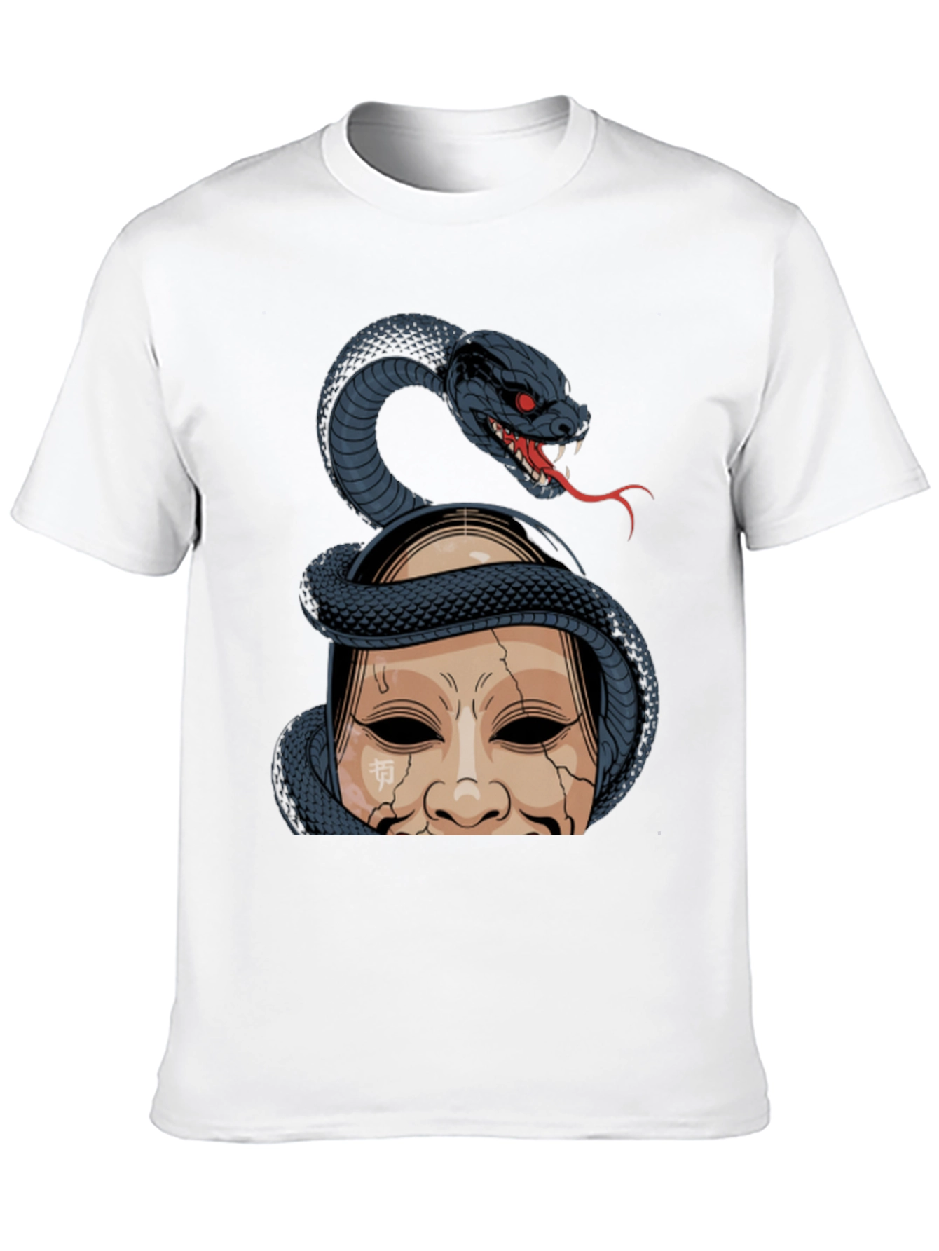 Snake and Mask Graphic T-Shirt
