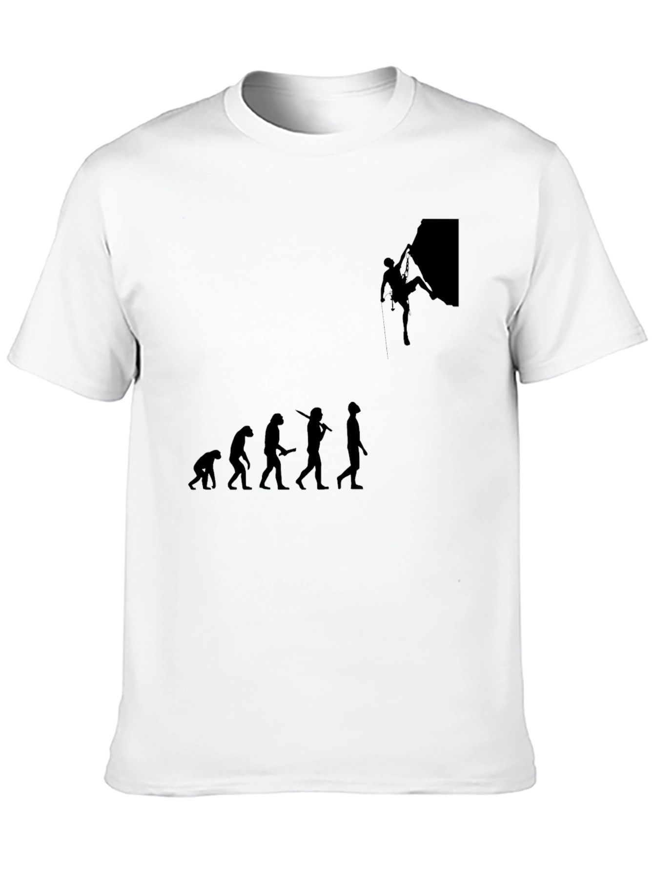 Climbing Evolution Graphic Tee - Black