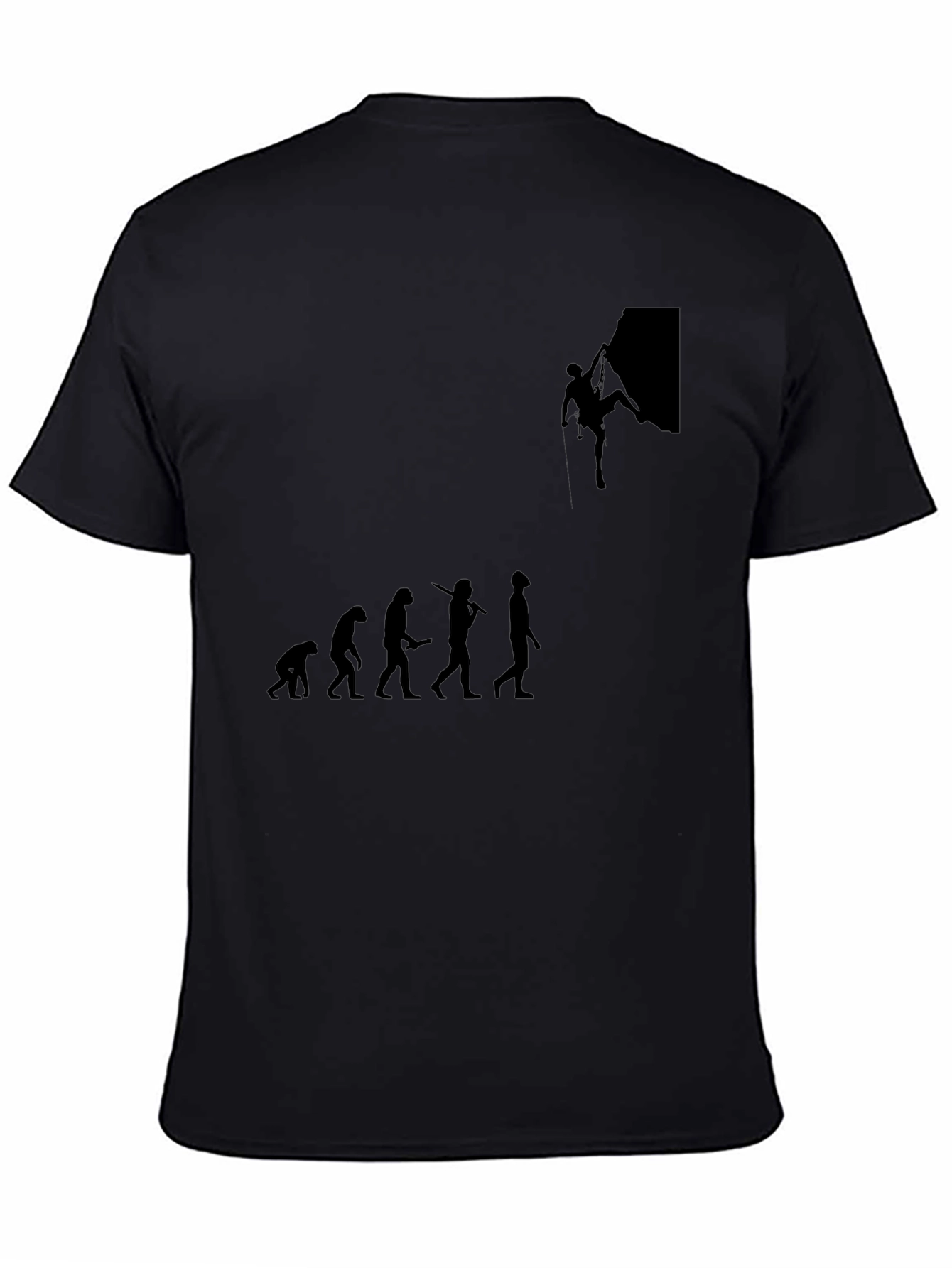 Climbing Evolution Graphic Tee - Black