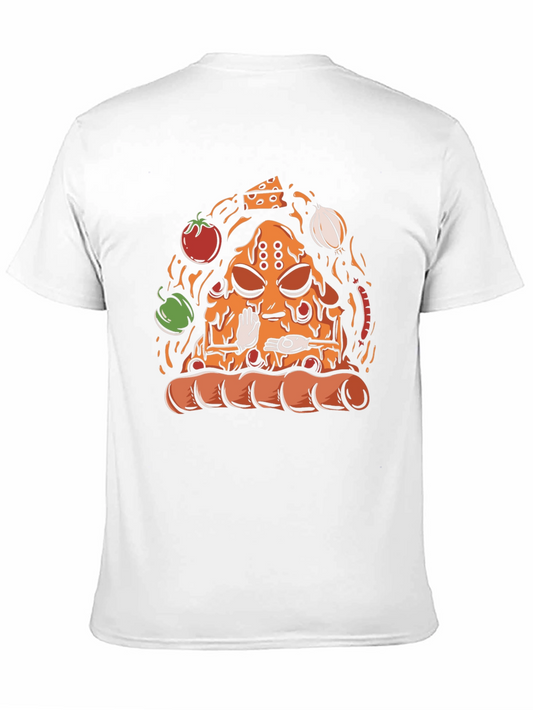 Pizza Buddha Graphic Tee - Meditate on Deliciousness
