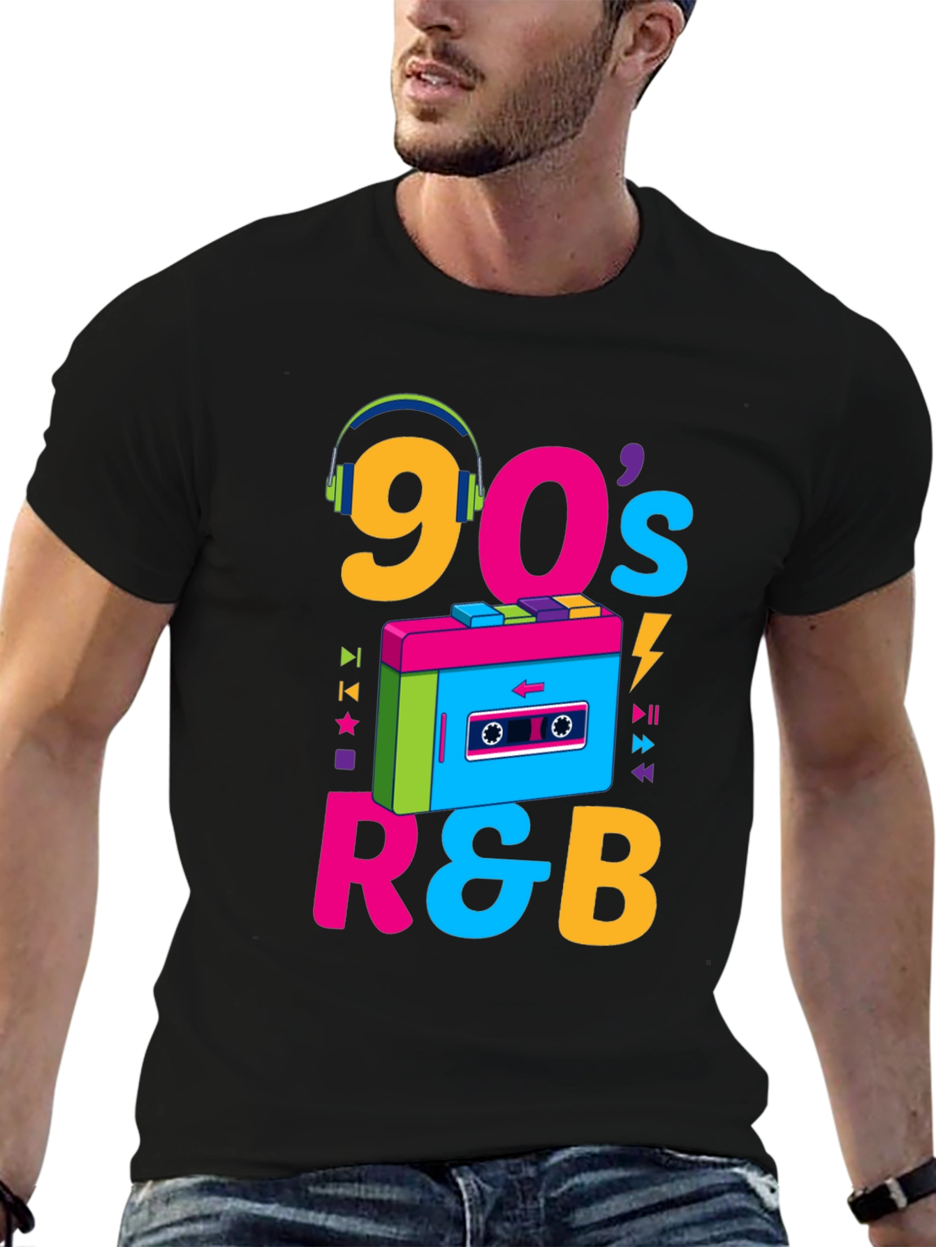 90s R&B Graphic T-Shirt - Retro Music Style