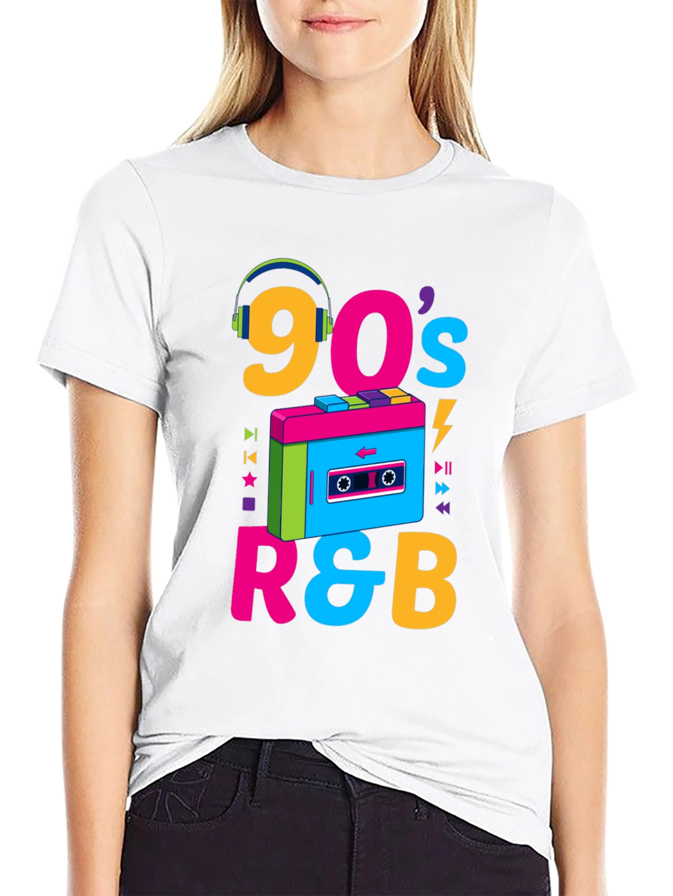 90s R&B Graphic T-Shirt - Retro Music Style