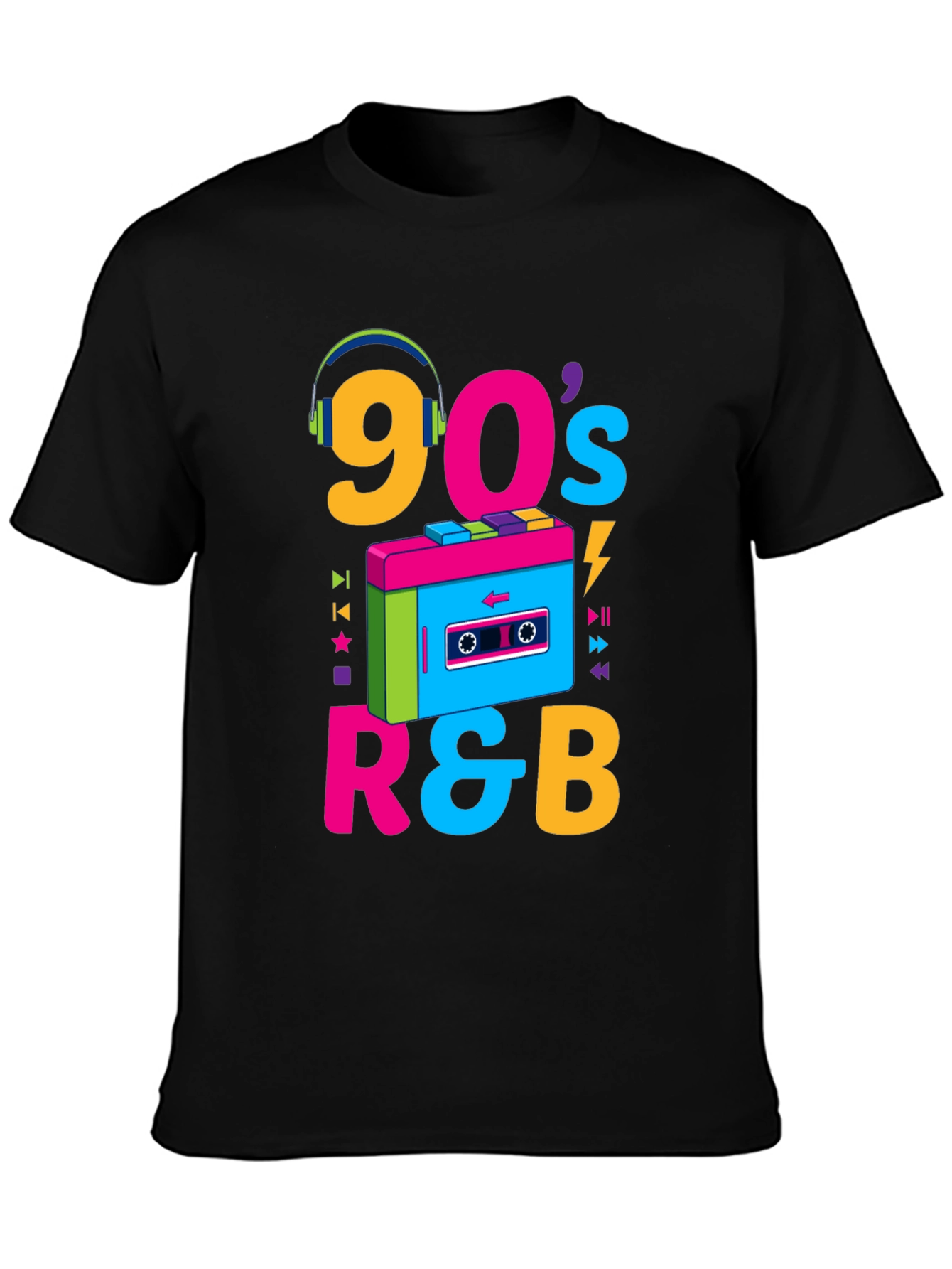 90s R&B Graphic T-Shirt - Retro Music Style