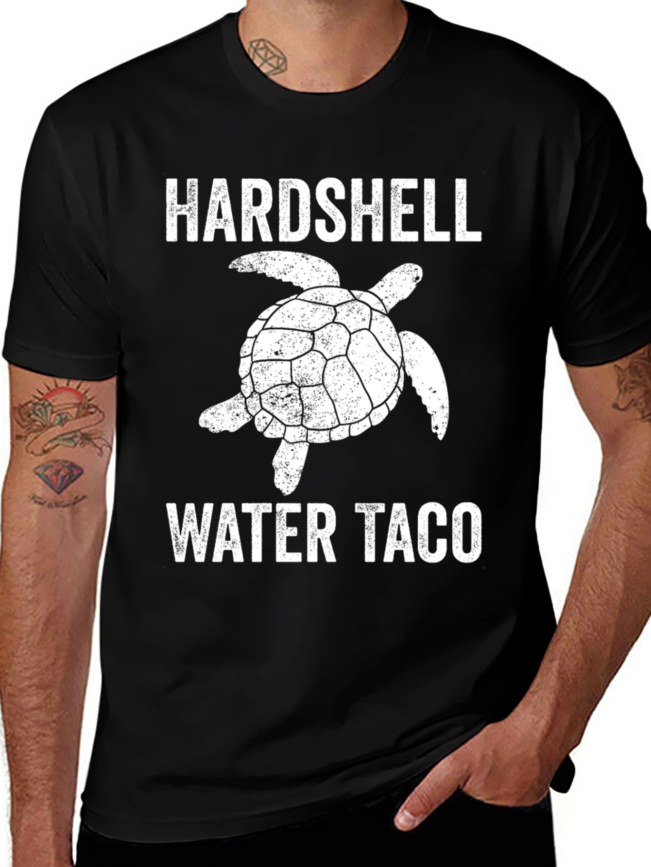 Hardshell Water Taco Turtle Graphic T-Shirt