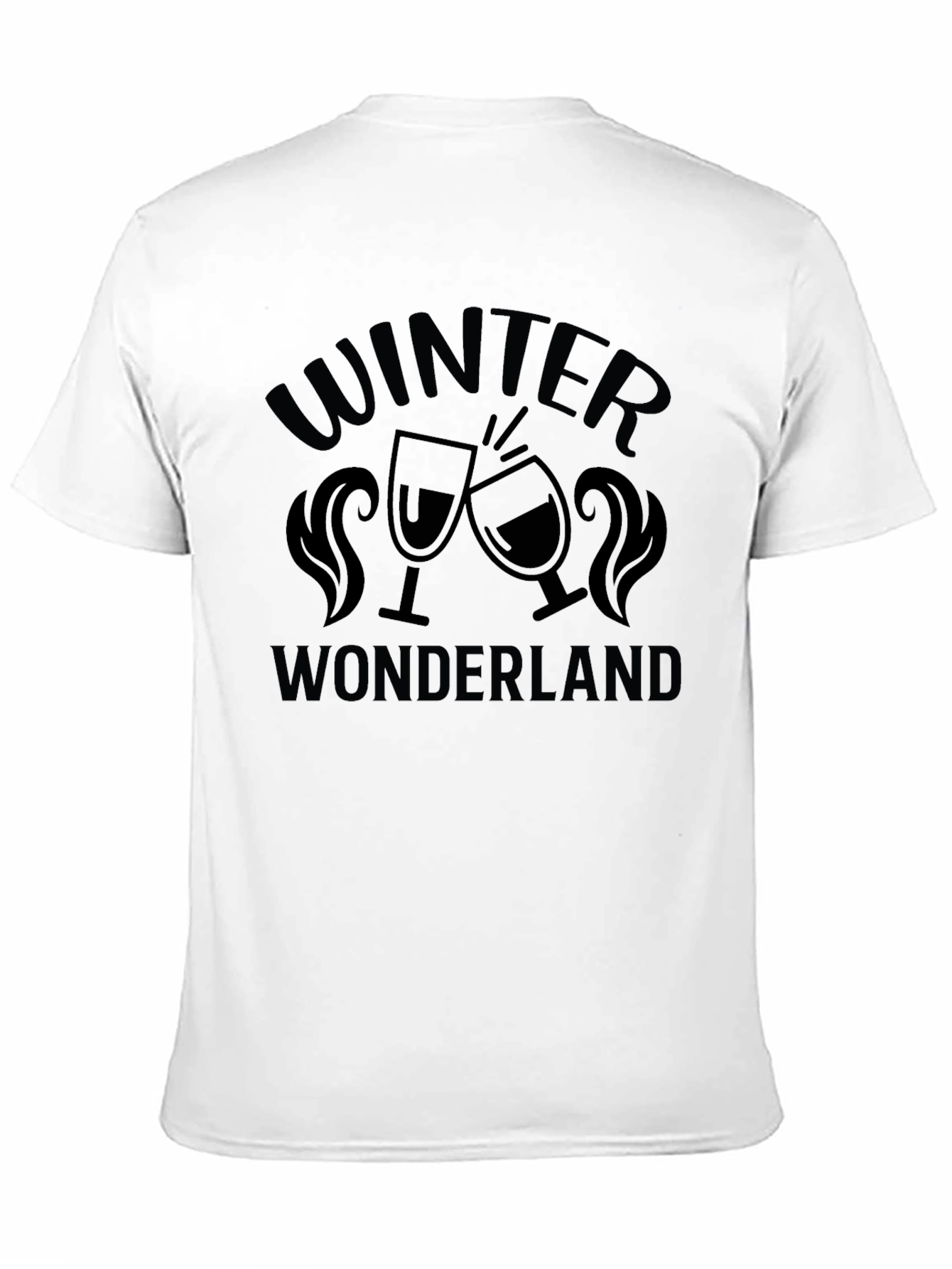 Winter Wonderland T-Shirt Black Holiday Cheer