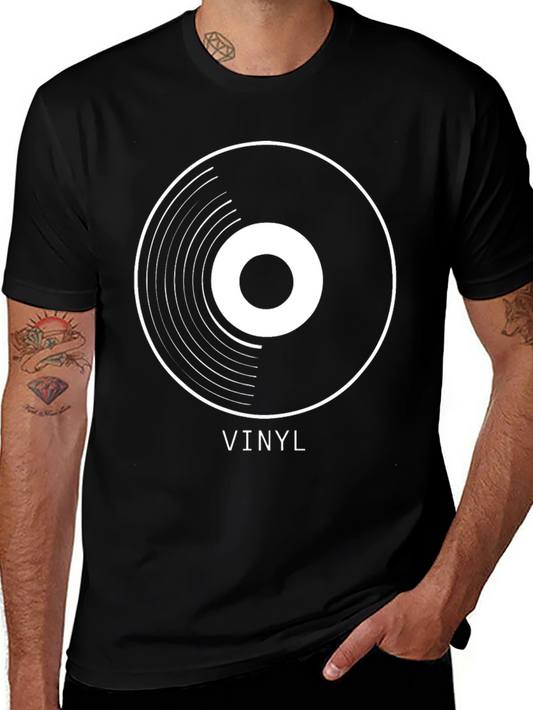 Vinyl Record Graphic Tee - Music Lover T-Shirt