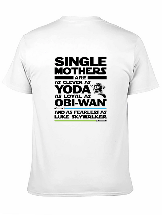 Single Mothers Star Wars T-Shirt: Yoda Obi-Wan Luke