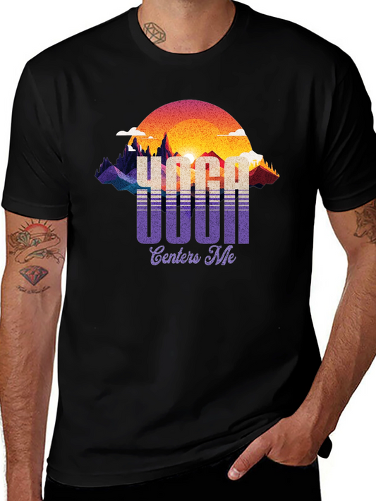 Yoga Centers Me Graphic Tee - Retro Style