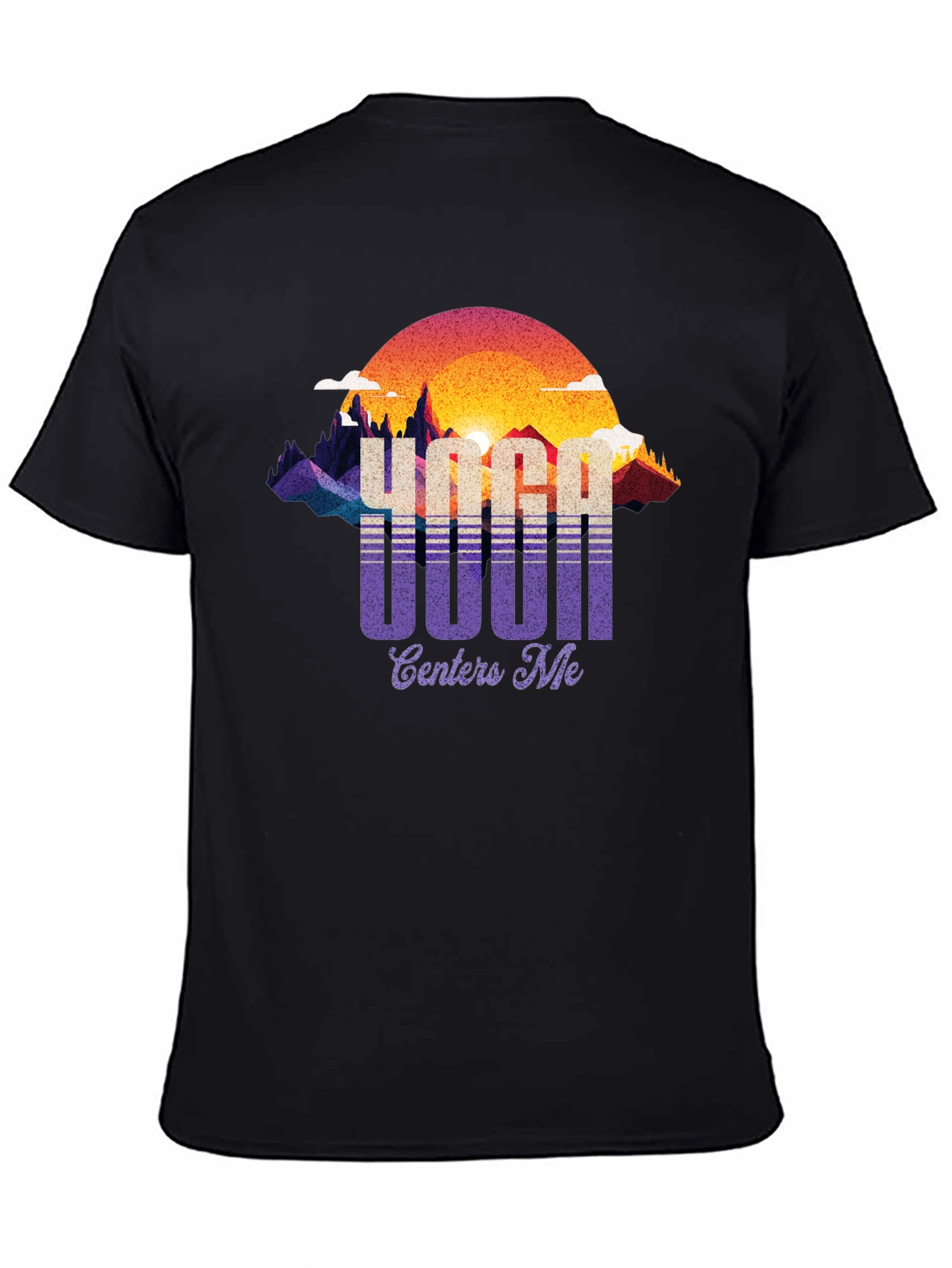 Yoga Centers Me Graphic Tee - Retro Style