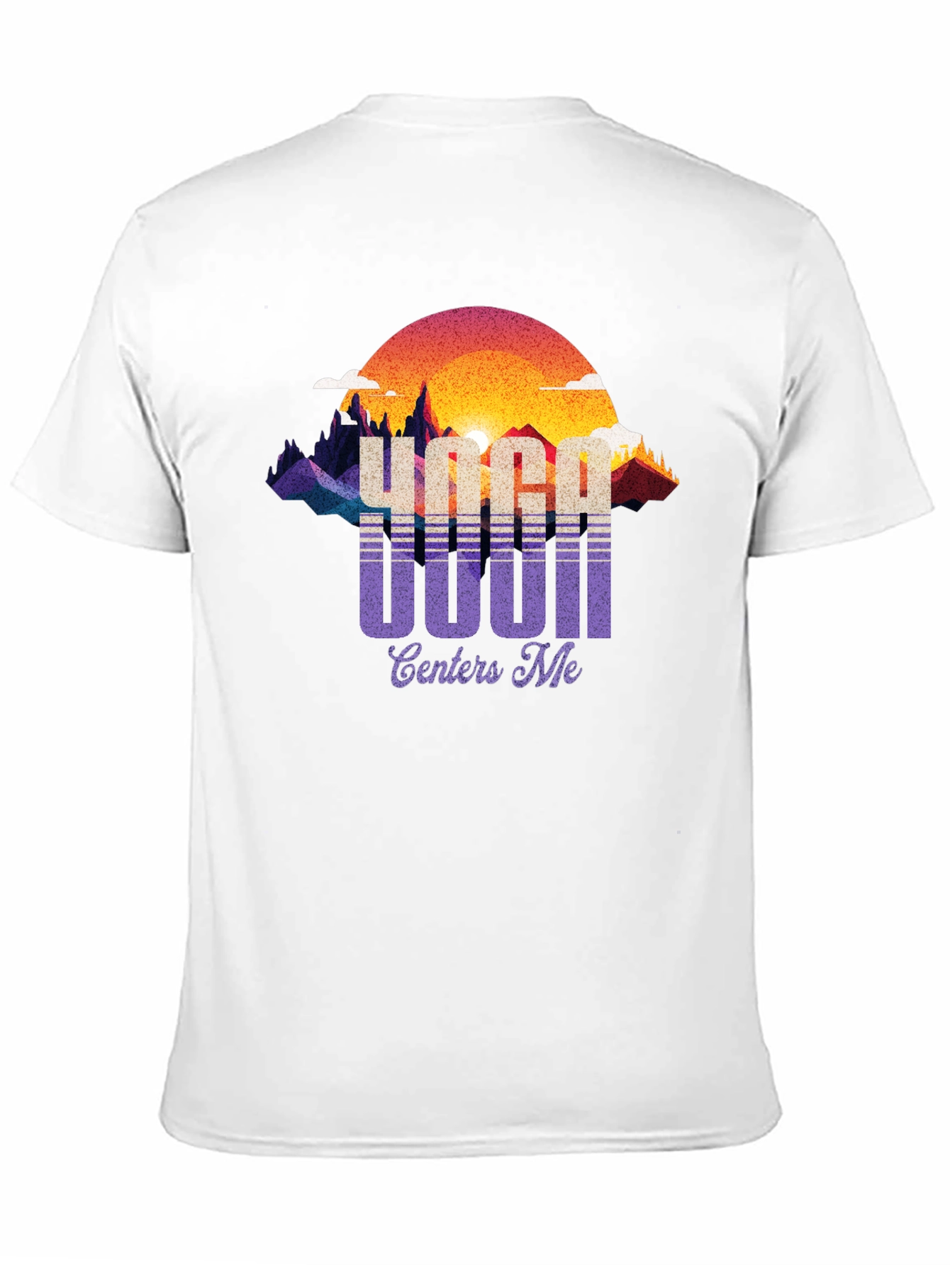 Yoga Centers Me Graphic Tee - Retro Style