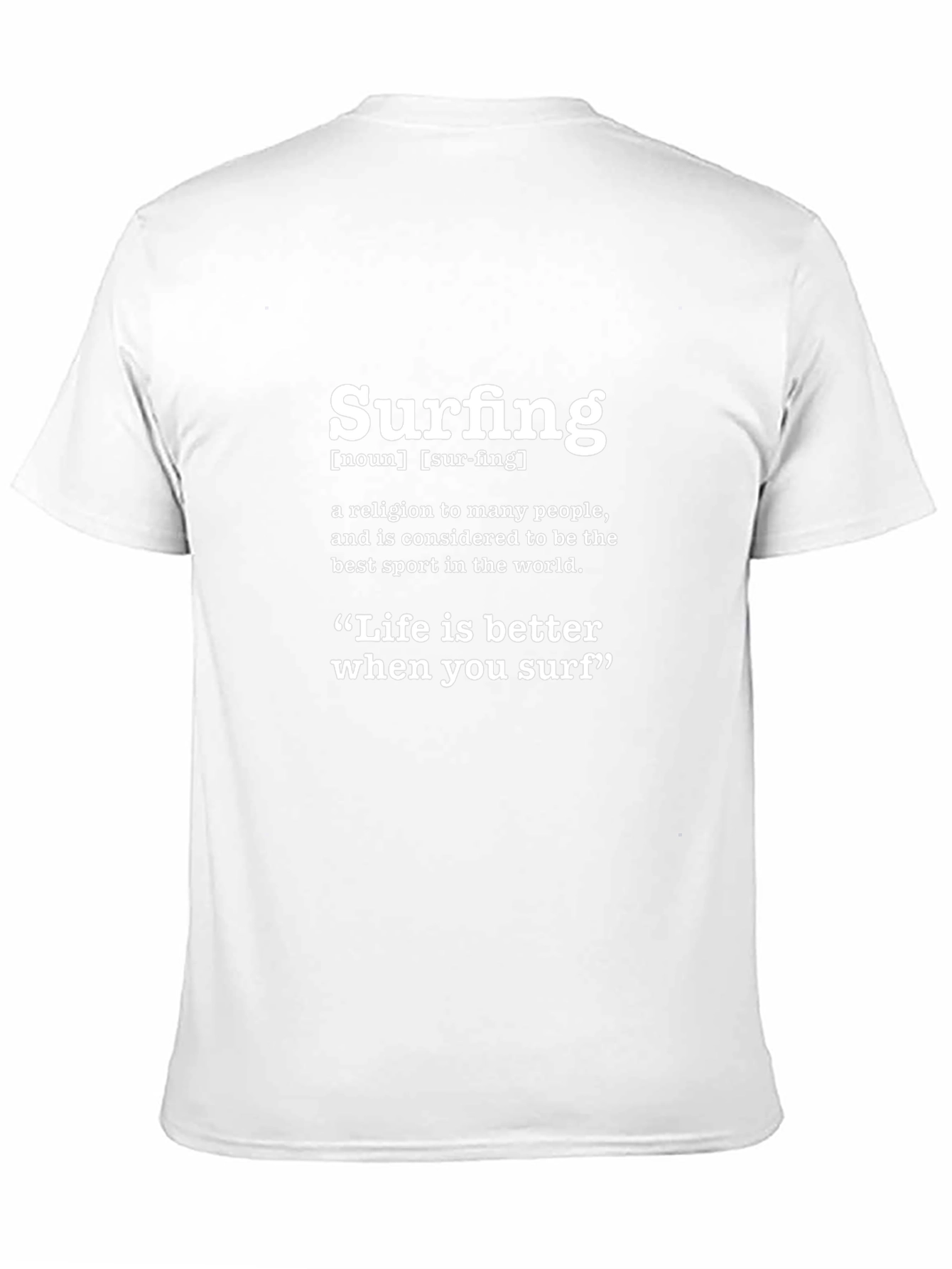 Surfing Definition Black T-Shirt