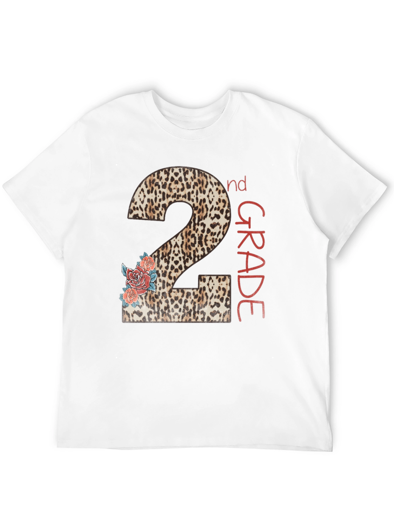 2nd Grade Leopard Print Back to School T-Shirt