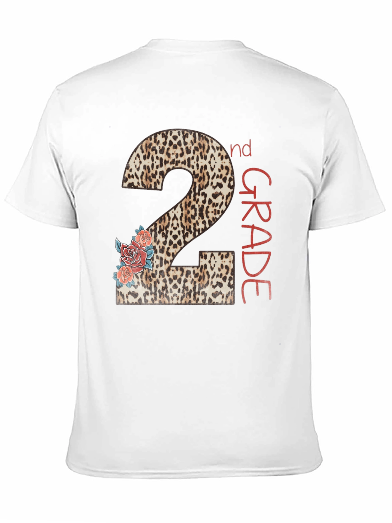 2nd Grade Leopard Print Back to School T-Shirt