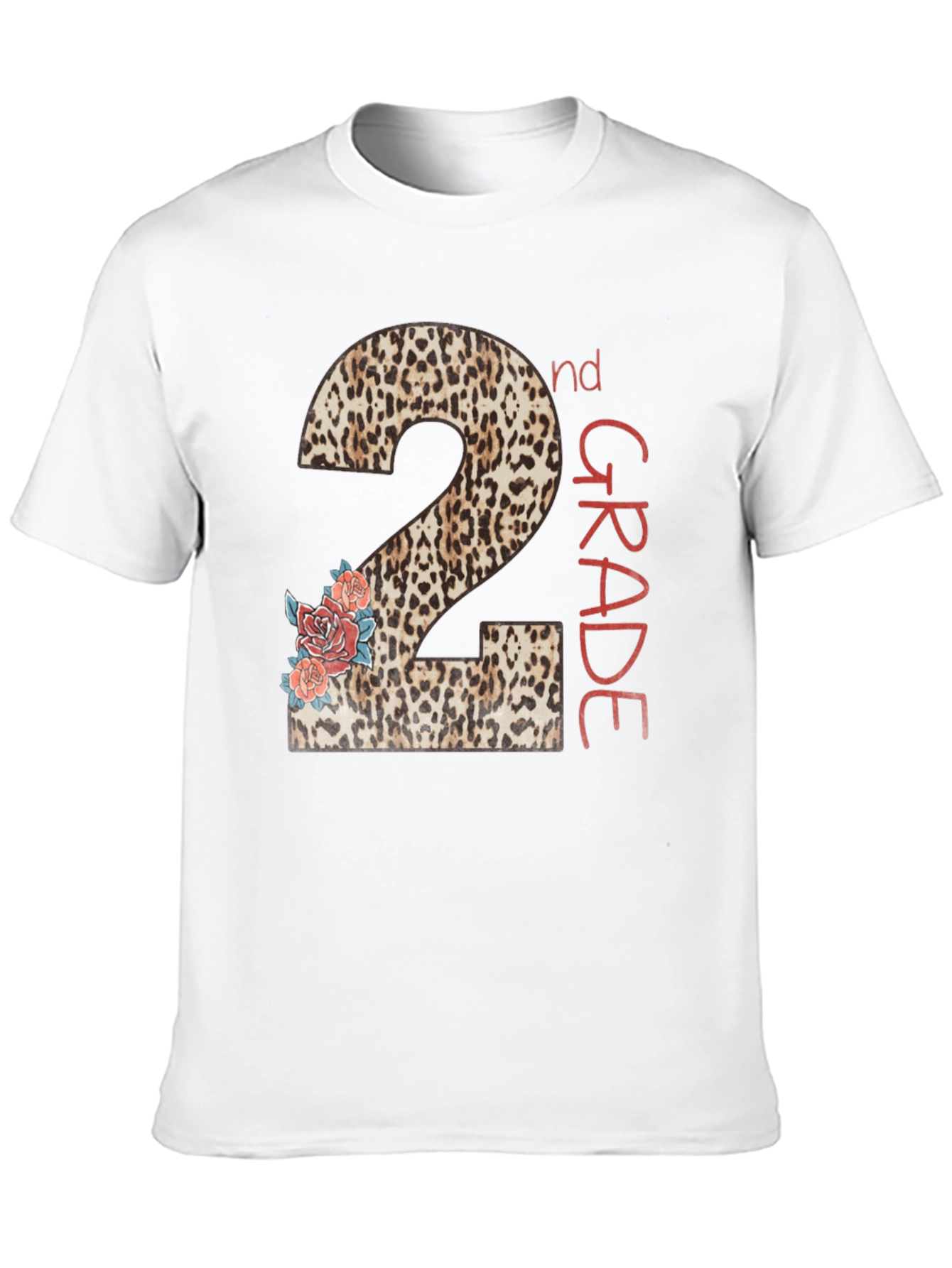 2nd Grade Leopard Print Back to School T-Shirt