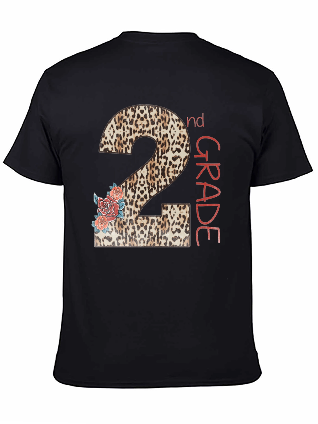 2nd Grade Leopard Print Back to School T-Shirt