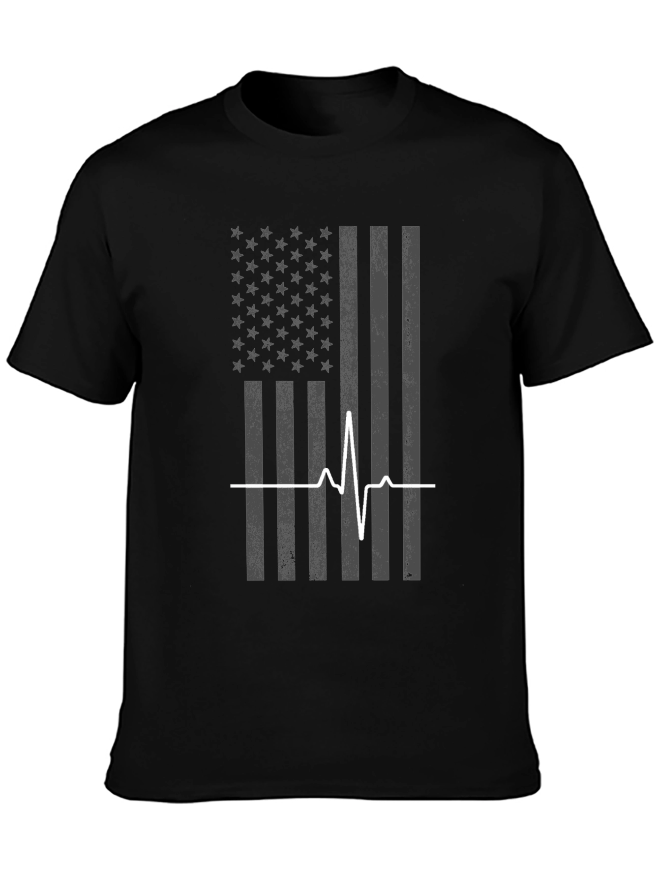 American Flag Heartbeat T-Shirt