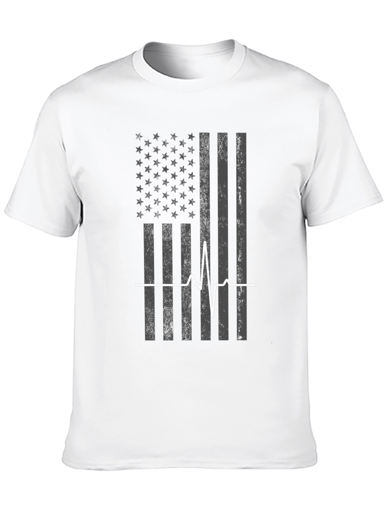 American Flag Heartbeat T-Shirt