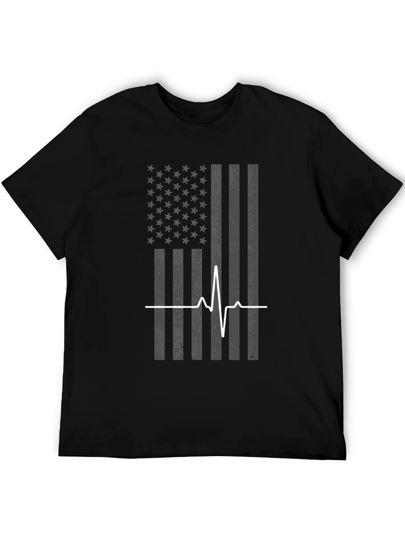 American Flag Heartbeat T-Shirt