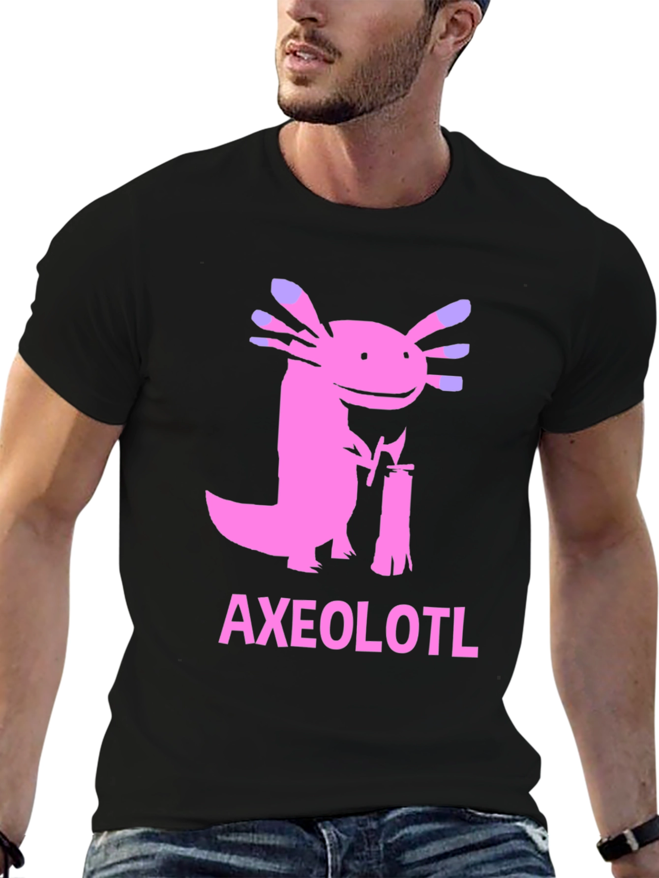 Axolotl Lumberjack T-Shirt - Funny Graphic Tee