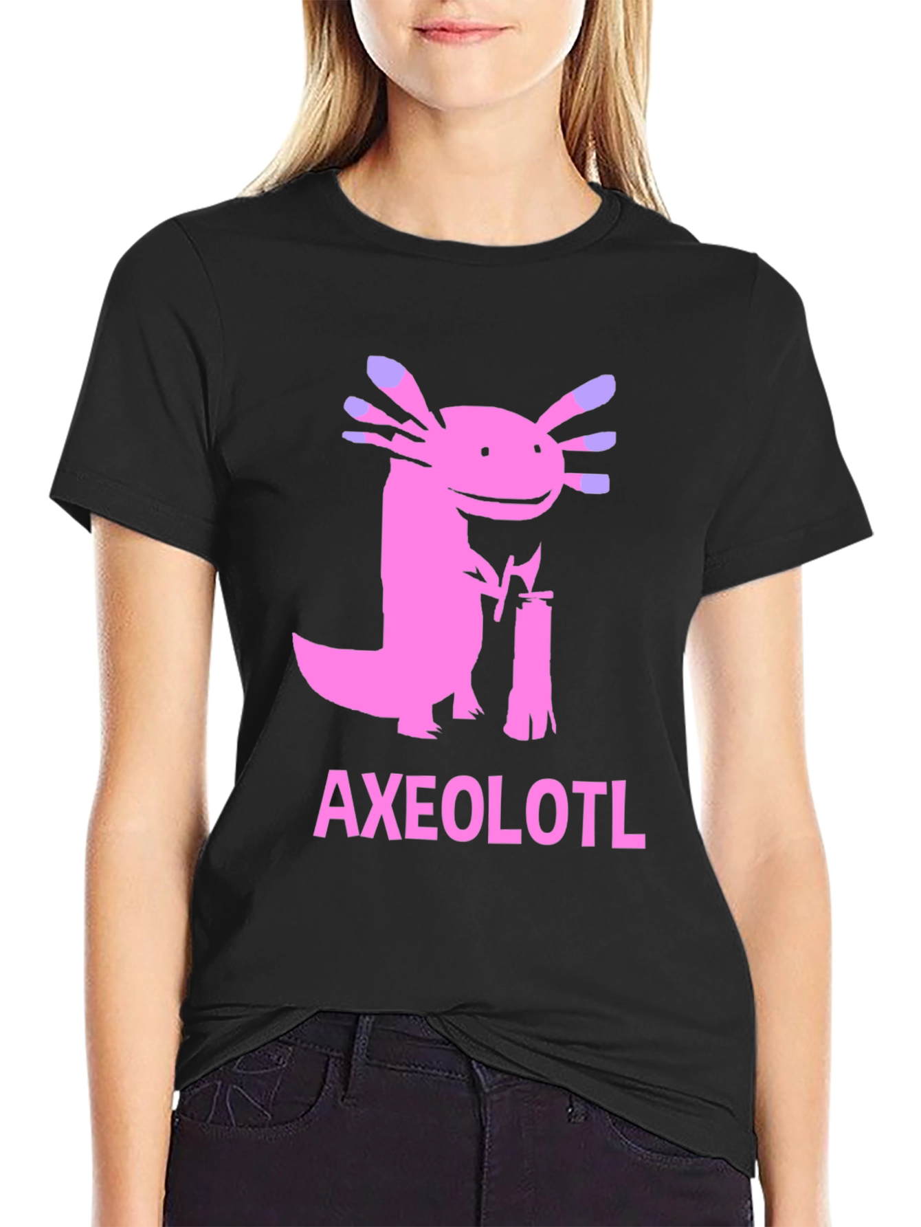 Axolotl Lumberjack T-Shirt - Funny Graphic Tee