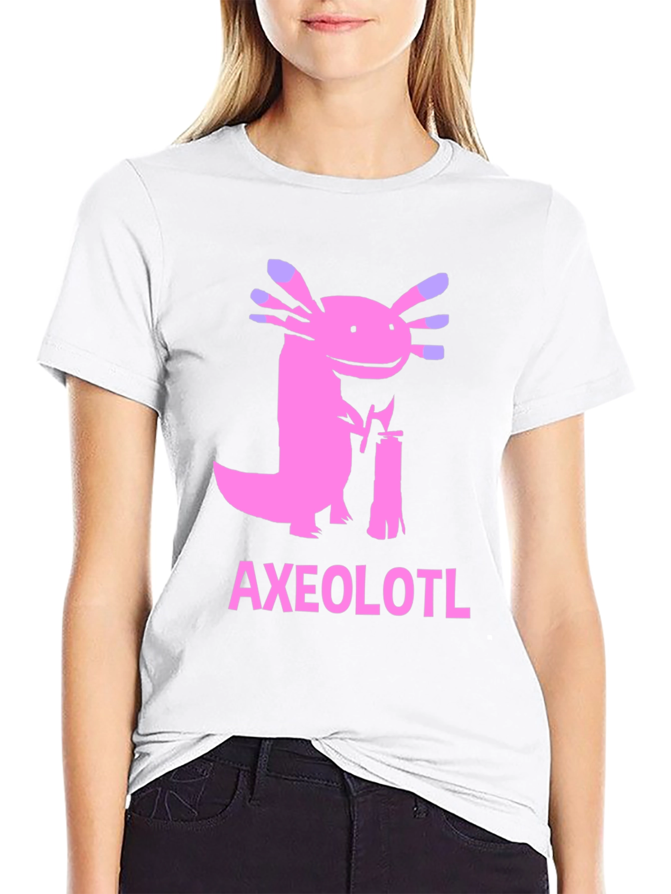 Axolotl Lumberjack T-Shirt - Funny Graphic Tee