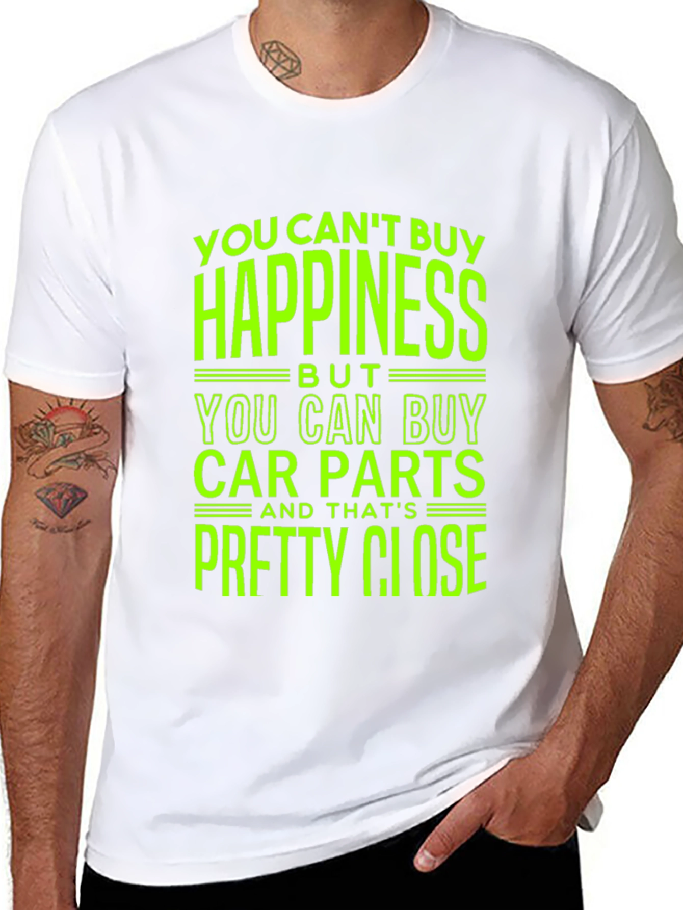 Car Parts T-Shirt - Happiness Close Enough