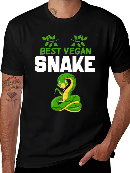 Best Vegan Snake Graphic T-Shirt