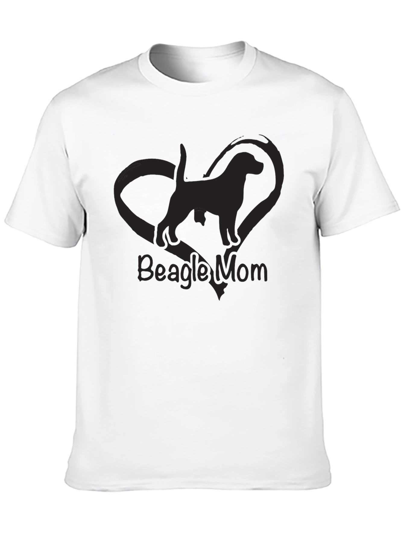 Beagle Mom Black T-Shirt - Dog Lover Apparel