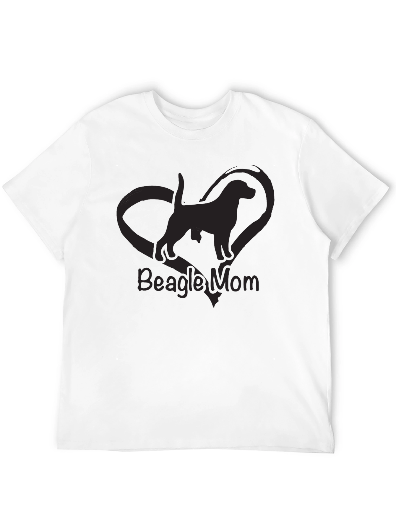Beagle Mom Black T-Shirt - Dog Lover Apparel