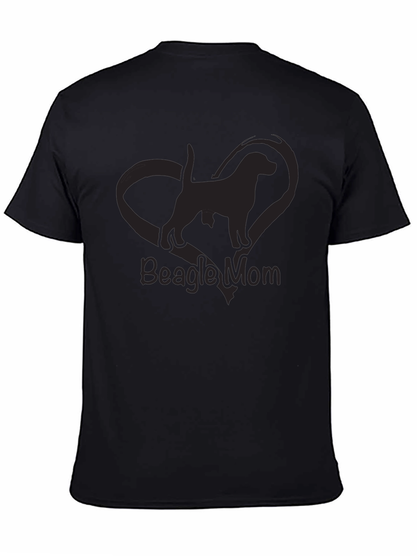 Beagle Mom Black T-Shirt - Dog Lover Apparel