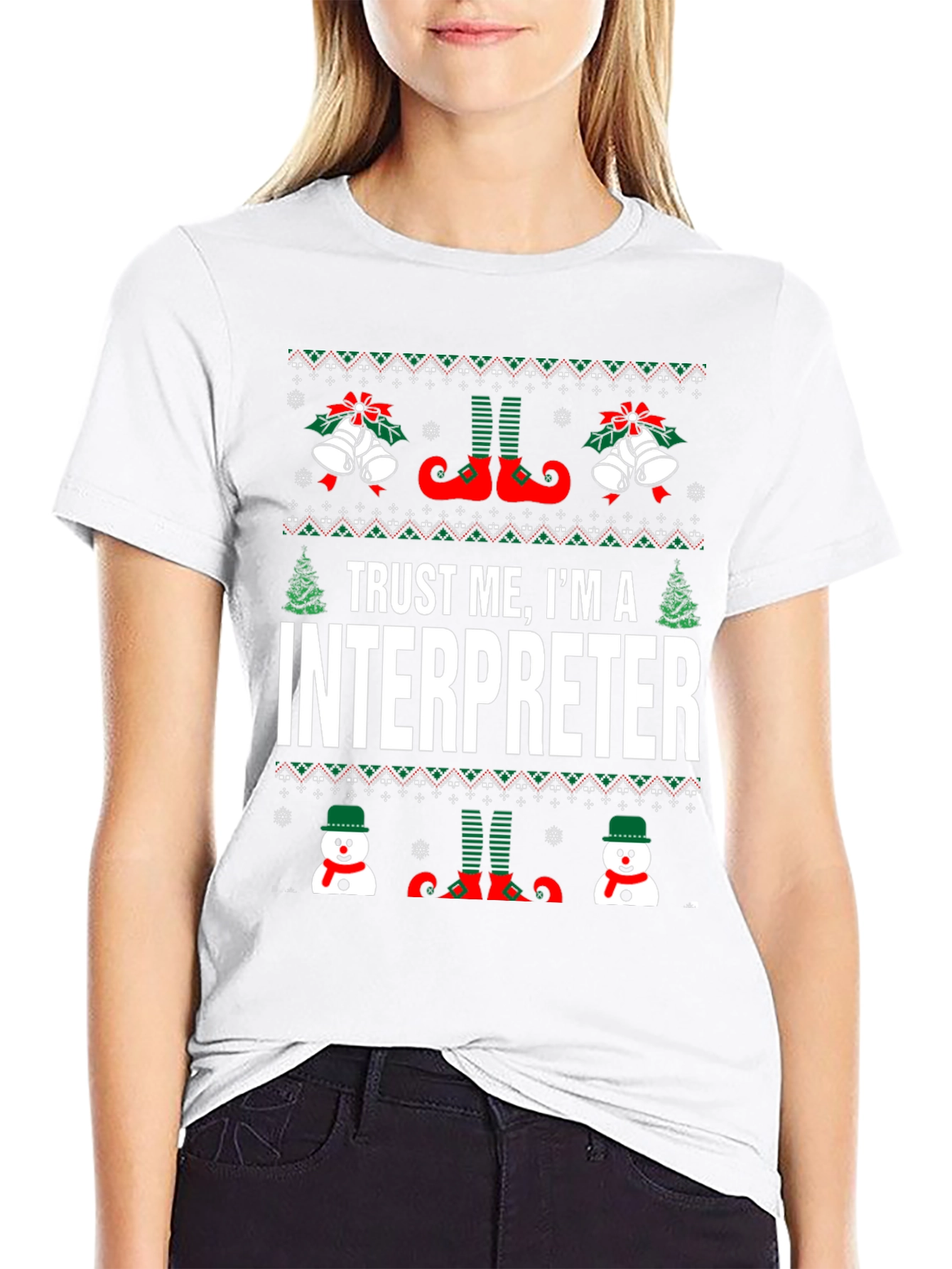 Trust Me Im An Interpreter Ugly Christmas T-Shirt