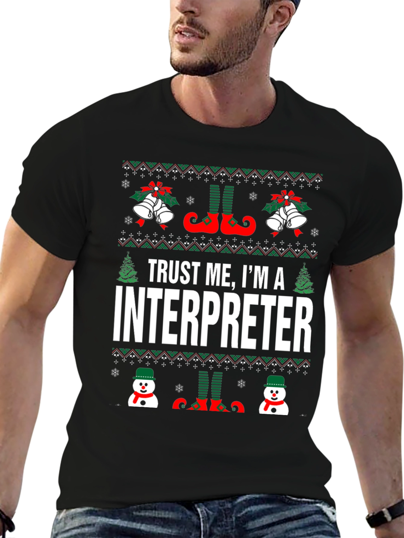 Trust Me Im An Interpreter Ugly Christmas T-Shirt